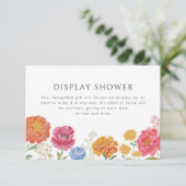 Farbenfrohe Blumen-Garten-Display-Dusche Begleitkarte (Stehend Vorderseite)