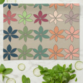 Farbenfrohe Blumen Geschirrtuch (Gefaltet)