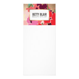 Farbenfrohe Blumen, Gold Elegante Mode und Schönhe Werbekarte