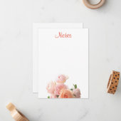 Farbenfrohe Blumen Handschrift Vorlage Farbe (Vorderseite/Rückseite Beispiel)