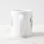 Farbenfrohe Blumen Jumbo-Tasse (Rückseite)
