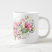Farbenfrohe Blumen Jumbo-Tasse (Rechts)