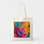 Farbenfrohe Blumen-Tasche Tragetasche (Vorne)