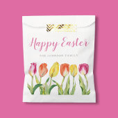 Farbenfrohe Blumen Tulips Frohe Ostern Geschenktütchen