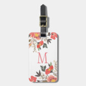 Farbenfrohe BlumenBouquet Gepäckanhänger (Vorderseite vertikal)