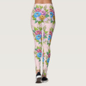 Farbenfrohe BlumenBouquet Leggings - Lebhafte Bota (Rückseite)
