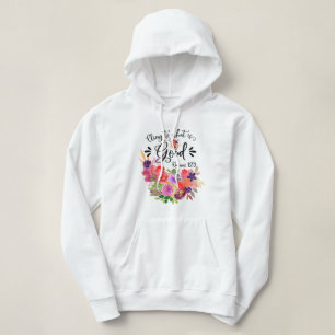 Farbenfrohe BlumenBouquet Römer 12:9 Hoodie