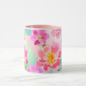 Farbenfrohe BlumenBouquet Tasse (Zentrum)