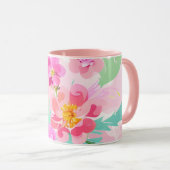 Farbenfrohe BlumenBouquet Tasse (VorderseiteRechts)