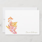 Farbenfrohe Blumenbrunch Brause Dusche Dankeskarte (Vorderseite)