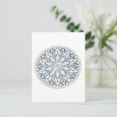 Farbenfrohe Blumendesign Postkarte (Stehend Vorderseite)