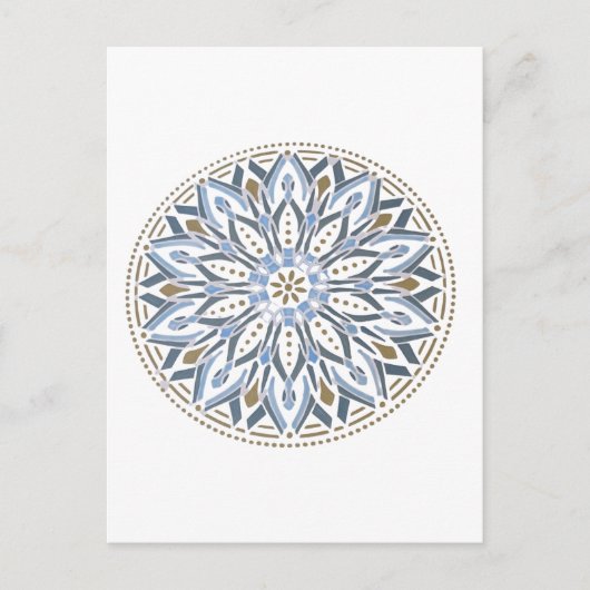 Farbenfrohe Blumendesign Postkarte (Vorderseite)