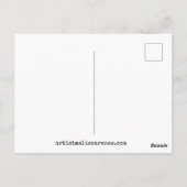 Farbenfrohe Blumendesign Postkarte (Rückseite)