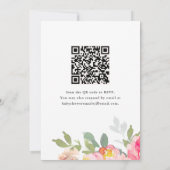 Farbenfrohe Blumendusche Einladung (Rückseite)