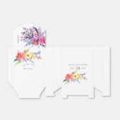 Farbenfrohe Blumendusche Geschenkschachtel (Ungefaltet)