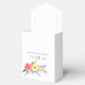 Farbenfrohe Blumendusche Geschenkschachtel (Geöffnet)