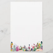 Farbenfrohe Blumendusche Preis Richtige Spielkarte (Rückseite)