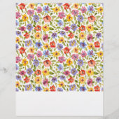 Farbenfrohe Blumenecke Origami Corner Lesezeichen (Vorderseite)