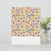 Farbenfrohe Blumenecke Origami Corner Lesezeichen (Stehend Vorderseite)