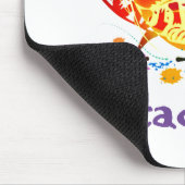 Farbenfrohe Blumeneidechse Mousepad (Ecke)