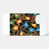 Farbenfrohe blumenethnische 3D Paisley nahtlose Mu Case-Mate iPhone Hülle (Rückseite (Horizontal))