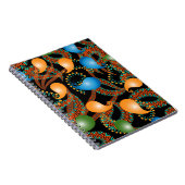 Farbenfrohe blumenethnische 3D Paisley nahtlose Mu Notizblock (Rechte Seite)