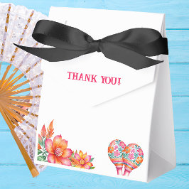 Farbenfrohe Blumenfiesta Mexican Baby Shower Geschenkschachtel