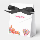 Farbenfrohe Blumenfiesta Mexican Baby Shower Geschenkschachtel (Vorderseite)