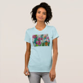 Farbenfrohe Blumenfreude T-Shirt (Vorne ganz)