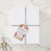 Farbenfrohe Blumengarten-Brautparty Geschenkanhänger (Mit Garn)