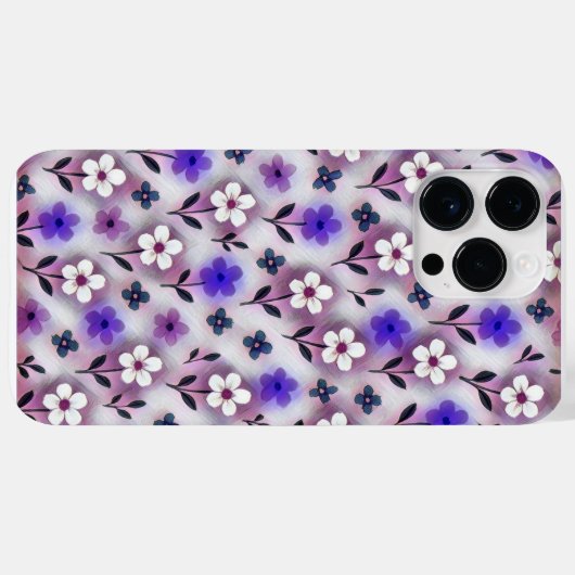 Farbenfrohe Blumengarten Case-Mate iPhone Hülle (Rückseite (Horizontal))