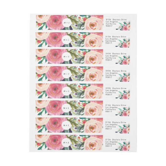 Farbenfrohe Blumengarten Hochzeit (Bogen)