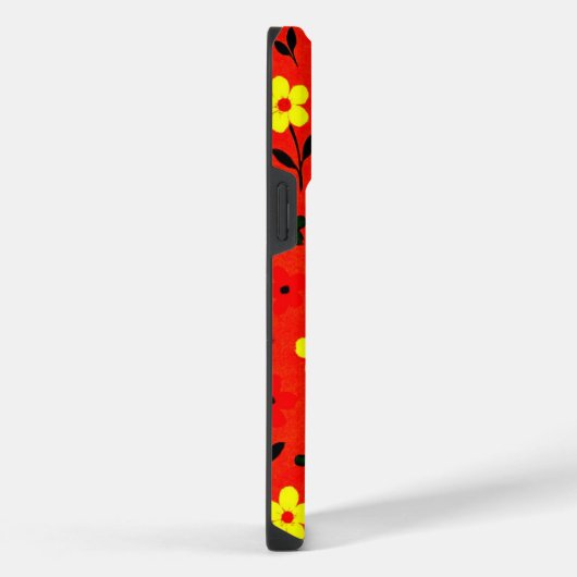 Farbenfrohe Blumengarten iPhone Hülle (Rechte Seite)