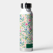 Farbenfrohe Blumengarten-Wasserflasche Trinkflasche (Links)