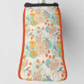 Farbenfrohe Blumengartenmuster Golf Headcover (Rotieren 90)