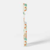 Farbenfrohe Blumengartenmuster iPhone Hülle (Linke Seite)