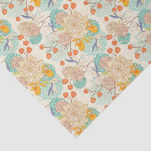 Farbenfrohe Blumengartenmuster Seidenpapier (Ausschnitt)