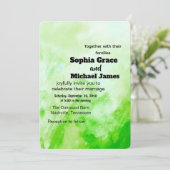 Farbenfrohe blumengeschichtliche Einladung | Aquar (Stehend Vorderseite)