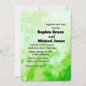 Farbenfrohe blumengeschichtliche Einladung | Aquar (Vorderseite)