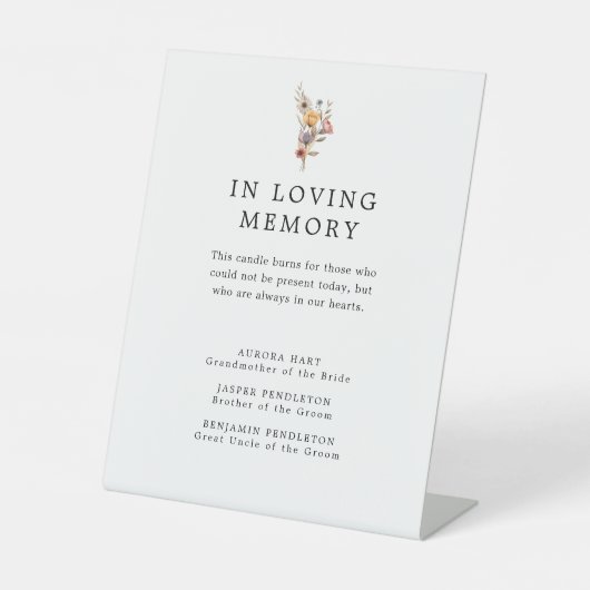 Farbenfrohe blumengeschichtliche Gedenkstätte Sockelschild (Vorderseite)