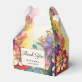 Farbenfrohe Blumengeschmacksbox Geschenkschachtel (Vorderseite)