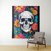 Farbenfrohe, blumengeschmückte Kunst Wandteppich (Beispiel)