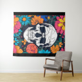 Farbenfrohe, blumengeschmückte Kunst Wandteppich (Beispiel (Horizontal))