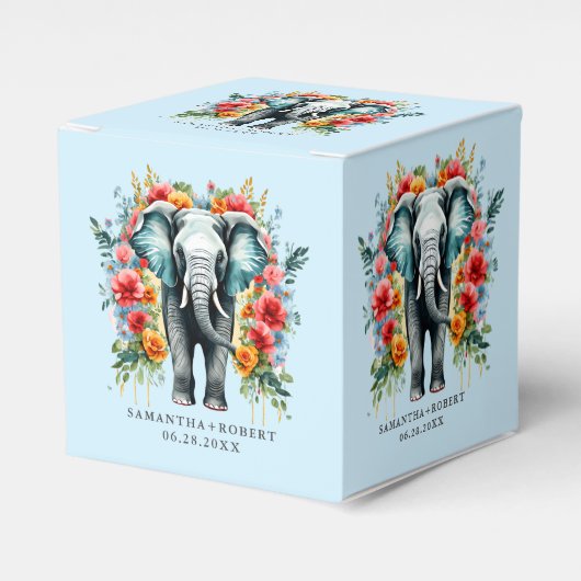 Farbenfrohe Blumengestelle Geschenkschachtel (Vorderseite)
