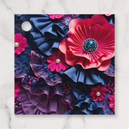 Farbenfrohe Blumengestelle Kunst - Geschenkartikel Geschenkanhänger