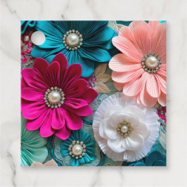Farbenfrohe Blumengestelle Kunst - Geschenkartikel Geschenkanhänger