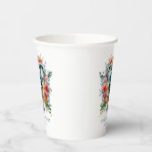 Farbenfrohe Blumengestelle Pappbecher (Links)