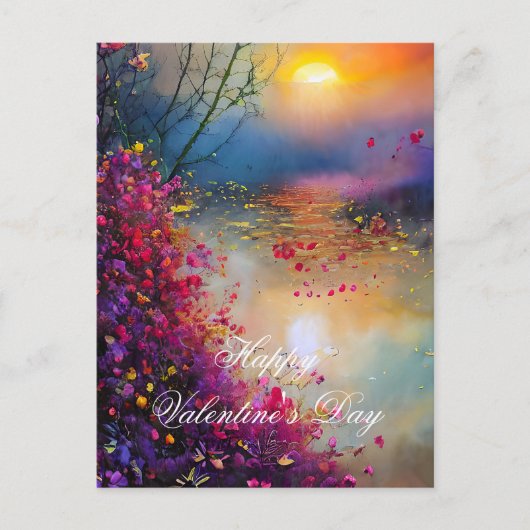 Farbenfrohe Blumengestelle Postkarte (Vorderseite)