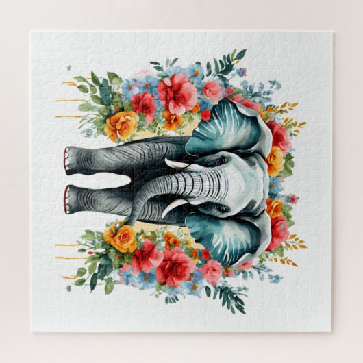 Farbenfrohe Blumengestelle Puzzle (Horizontal)