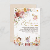 Farbenfrohe Blumenhain Party Bücher für Kinder Begleitkarte (Vorne/Hinten)